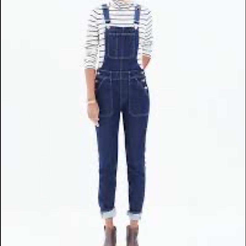 Madewell Skinny Overalls in Judd Wash sz M